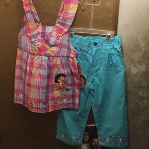 NWT sz 6 Dora the explorer capri set